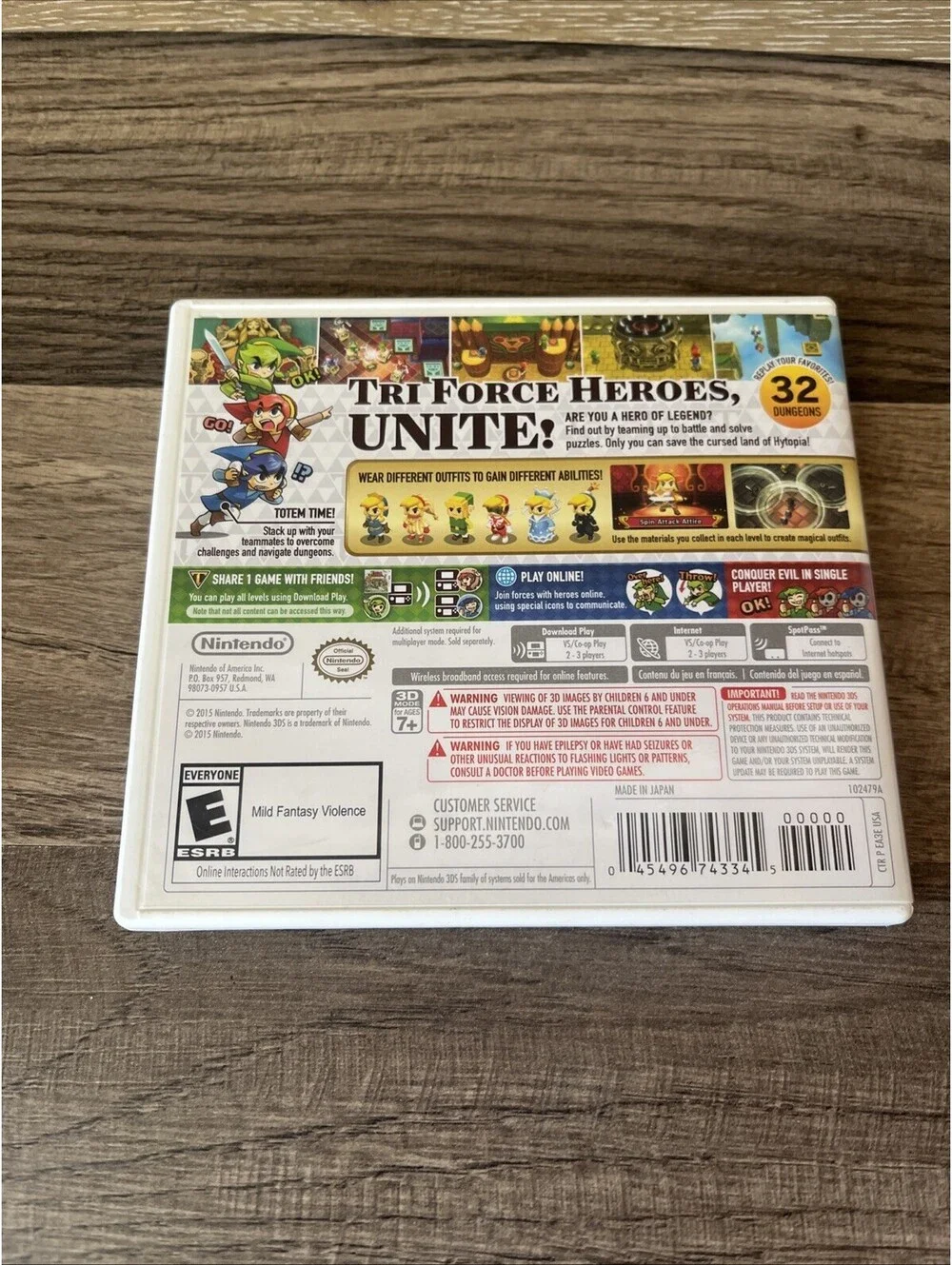 Legend of Zelda: Tri Force Heroes Nintendo 3DS